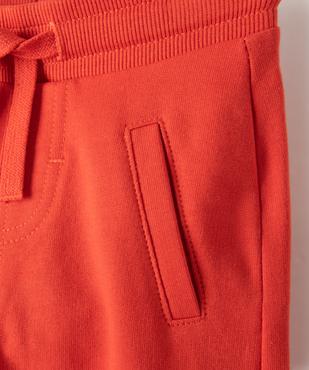 Pantalon de jogging avec ceinture bord-côte bébé garçon vue2 - GEMO 4G BEBE - GEMO