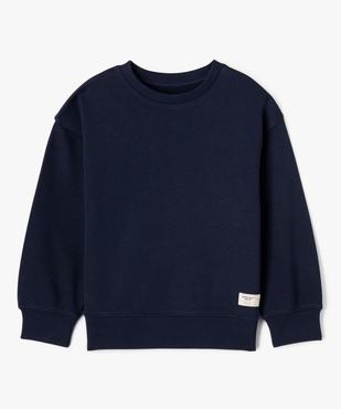 Sweat uni en maille bouclette garçon vue1 - GEMO (ENFANT) - GEMO