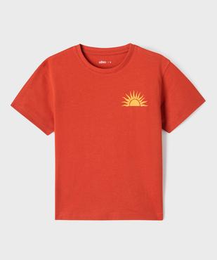Tee-shirt manches courtes motif streetwear garçon vue1 - GEMO (ENFANT) - GEMO