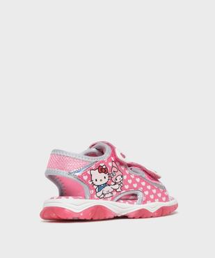 Sandales à scratch à motifs coeurs et chaton fille - Hello Kitty vue4 - HELLO KITTY - GEMO
