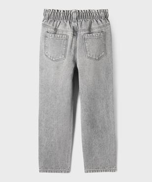 Jean slouchy à taille haute ajustable fille vue11 - GEMO (ENFANT) - GEMO