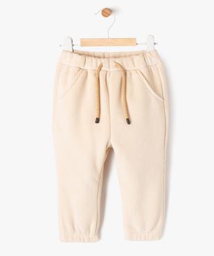 Pantalon en velours côtelé avec doublure polaire bébé vue1 - GEMO(BEBE DEBT) - GEMO