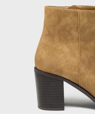 Bottines à bout carré et talon bloc femme - Follow Me vue6 - FOLLOW ME G4G - GEMO