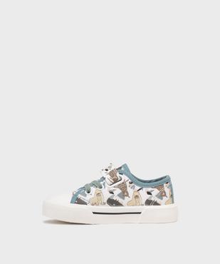 Baskets en toile imprimée à scratch garçon - Buggyshoes vue3 - BUGGY GEMO FOR GOOD - GEMO