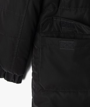 Manteau matelassé à capuche garçon vue3 - GEMO 4G GARCON - GEMO