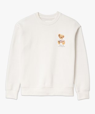 Sweat molletonné avec motif poitrine femme - LuluCastagnette vue5 - LULUCASTAGNETTE - GEMO