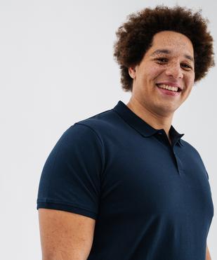 Polo manches courtes en coton homme vue5 - GEMO 4G HOMME - GEMO