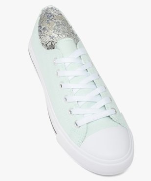 Baskets femme en toile à bout renforcé fermeture lacets vue5 - GEMO 4G FEMME - GEMO