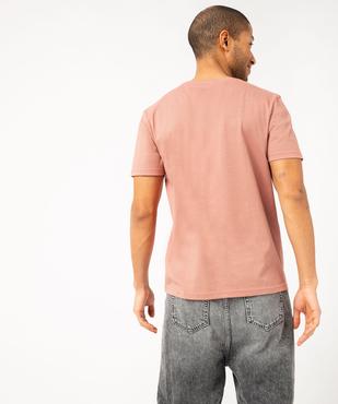 Tee-shirt manches courtes à motif estival homme vue3 - GEMO 4G HOMME - GEMO