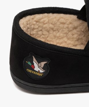 Chaussons homme fourrés sherpa dessus en velours - Chevignon vue6 - CHEVIGNON - GEMO