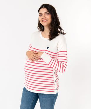 Pull de grossesse et d'allaitement vue1 - GEMO (MATER) - GEMO
