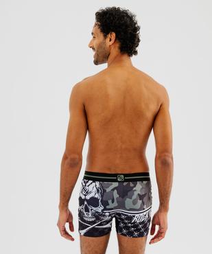 Boxer microfibre douce imprimée homme - Freegun vue3 - FREEGUN - GEMO