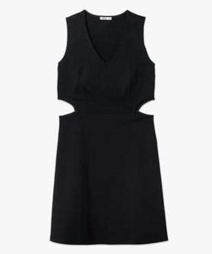 Robe femme à col V avec ouverture à la taille  vue4 - GEMO(FEMME PAP) - GEMO