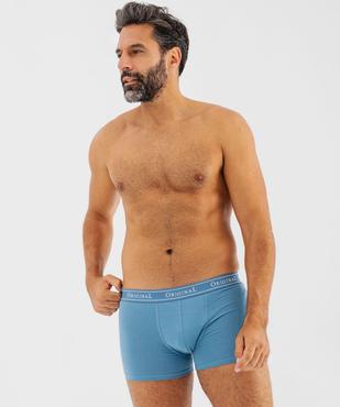 Boxers en coton extensible homme (lot de 2) vue3 - GEMO 4G HOMME - GEMO