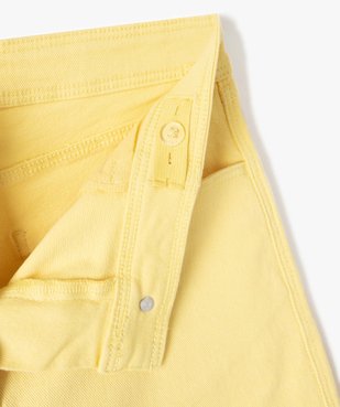 Short fille en toile denim avec revers vue3 - GEMO 4G FILLE - GEMO