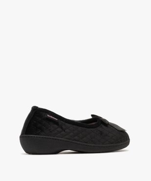 Chaussons ballerines en velours femme - Isotoner vue4 - ISOTONER - GEMO