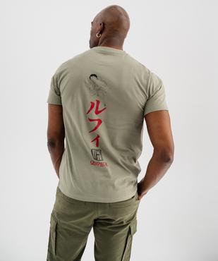 Tee-shirt manches courtes avec motif poitrine et dos homme - One Piece vue3 - ONE PIECE - GEMO