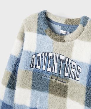Pyjama en sherpa et polaire garçon vue3 - GEMO (ENFANT) - GEMO