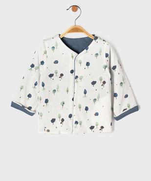 Gilet sweat réversible bébé garçon vue2 - GEMO 4G BEBE - GEMO