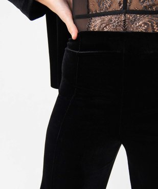 Pantalon femme en velours coupe ample vue2 - GEMO(FEMME PAP) - GEMO