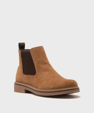 Boots façon Chelsea avec zip intérieur homme - Mario Baldano vue2 - MARIO BALDANO - GEMO