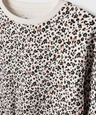 Sweat ample imprimé fille vue2 - GEMO 4G FILLE - GEMO