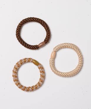 Larges élastiques cheveux (lot de 3) vue1 - GEMO (ACCESS) - GEMO