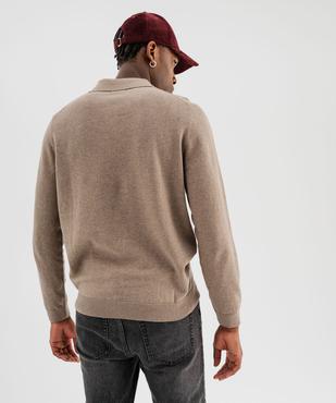 Pull fin avec col polo homme vue3 - GEMO (HOMME) - GEMO