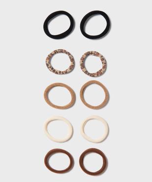 Elastiques doux pour les cheveux (lot de 10) vue1 - GEMO (ACCESS) - GEMO