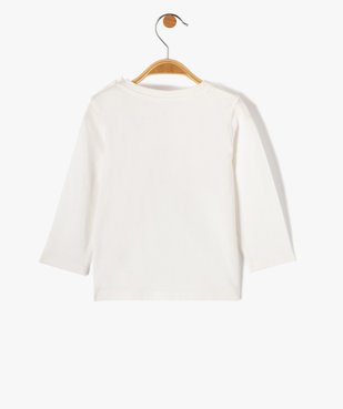Tee-shirt bébé garçon à manches longues avec motif vue3 - GEMO(BEBE DEBT) - GEMO