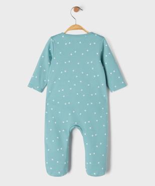 Pyjama en coton avec fermeture zippée sur l’avant bébé garçon vue3 - GEMO 4G BEBE - GEMO