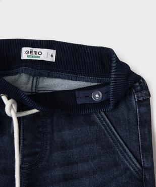Short en jean stretch regular avec taille ajustable garçon vue2 - GEMO 4G GARCON - GEMO