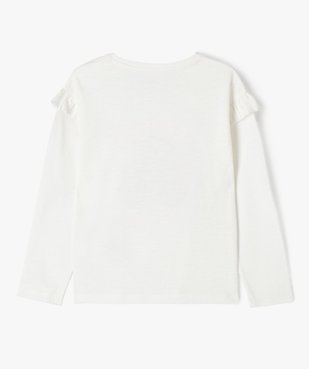 Tee-shirt à manches longues avec motif brodé fille - LuluCastagnette vue3 - LULU CASTAGNETTE GEMO FOR GOOD - GEMO