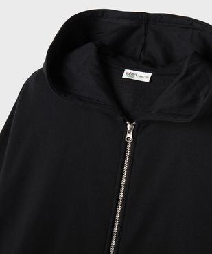 Sweat zippé à capuche coupe oversize fille vue2 - GEMO 4G FILLE - GEMO