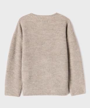 Gilet boutonné en maille garçon vue3 - GEMO (ENFANT) - GEMO