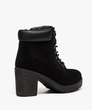 Boots femme à talon et semelle crantée vue4 - VALENTINA BALDA - GEMO