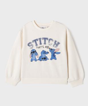 Sweat en molleton imprimé fille - Stitch vue1 - LILO & STITCH - GEMO