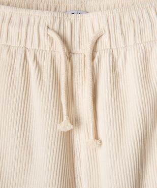 Bermuda en velours côtelé coupe regular garçon vue2 - GEMO (JUNIOR) - GEMO