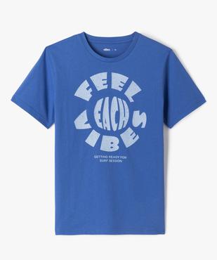 Tee-shirt manches courtes avec inscription garçon vue1 - GEMO 4G GARCON - GEMO