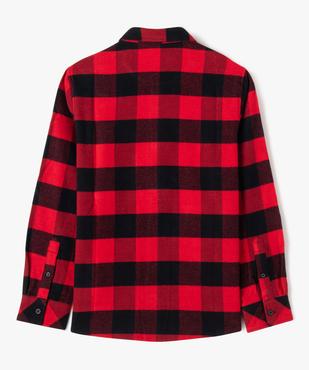 Chemise à manches longues à carreaux garçon vue4 - GEMO (JUNIOR) - GEMO