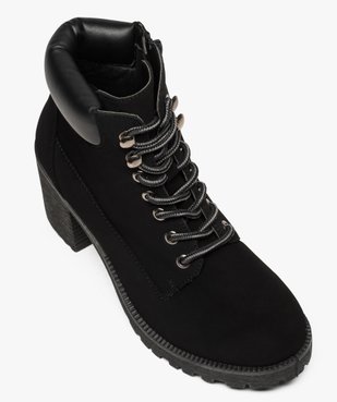 Boots femme à talon et semelle crantée vue5 - VALENTINA BALDA - GEMO