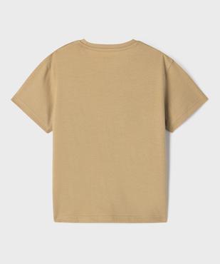 Tee-shirt manches courtes avec motif XXL garçon vue3 - GEMO 4G GARCON - GEMO