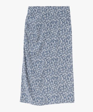 Jupe midi fendue en viscose fleurie femme vue4 - GEMO(FEMME PAP) - GEMO