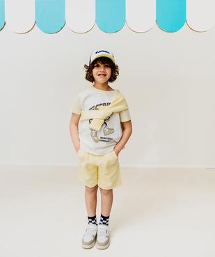 Tee-shirt manches courtes raglan imprimé basket garçon vue6 - GEMO 4G GARCON - GEMO