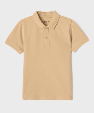 Polo à manches courtes en maille piquée garçon vue1 - GEMO 4G GARCON - GEMO
