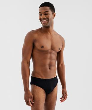 Slip en coton stretch à taille élastiquée homme (lot de 3)  vue1 - GEMO 4G HOMME - GEMO