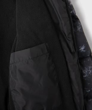 Blouson matelassé à capuche bicolore garçon vue4 - GEMO 4G GARCON - GEMO