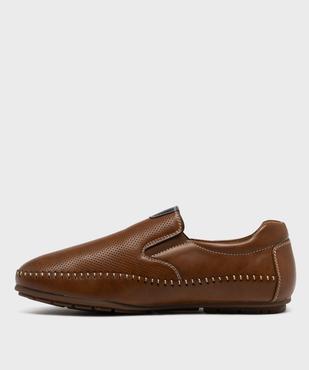 Mocassins slip-on avec semelle intérieure cuir homme - Urban Steps vue4 - URBAN STEPS - GEMO