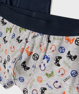 Boxer en coton stretch garçon (lot de 2) vue2 - GEMO 4G GARCON - GEMO