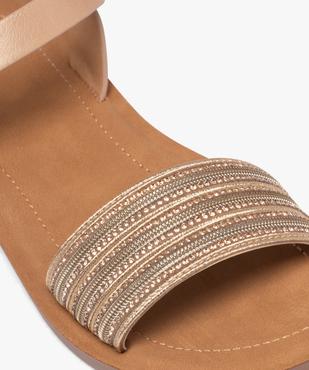 Sandales plates avec bride à strass femme - Valentina Baldano vue6 - VALENTINA BALDA - GEMO